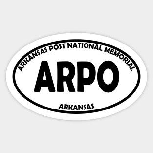 Arkansas Post National Memorial oval Sticker